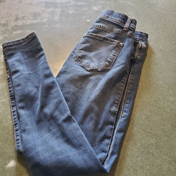 Lularoe distressed standard wash denim jeans sz 24 - Picture 2 of 5